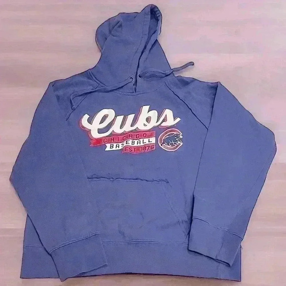 MLB GENUINE MERCHANDISE by CAMPUS LIFESTYLE Tops - Chicago Cubs Womens Genuine Merchandise by Campus Lifestyle S Hoodie Sweatshirt